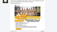 Cek Fakta: Tidak Benar Link Pendaftaran Fasilitator Program TEKAD 2025 dari Pemerintah