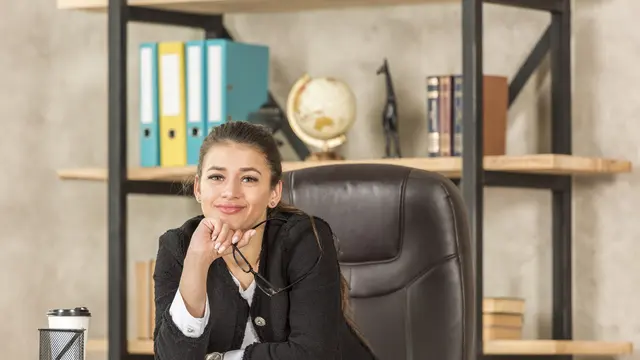 illustrasi wanita sukses