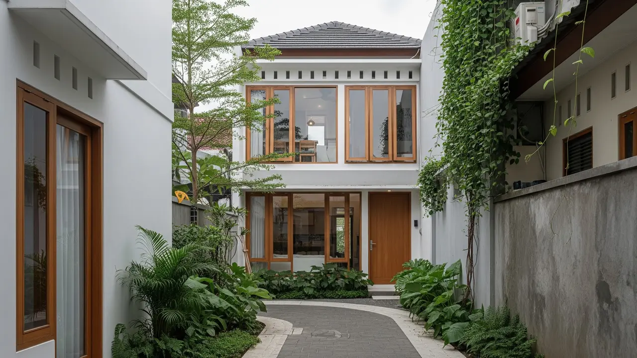 Desain Ala Jepang yang Membuat Rumah di Gang Sempit Terlihat Premium/Gemini AI