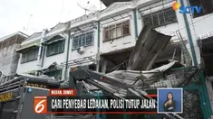 Ledakan terjadi di sebuah sentra oleh-oleh Medan di Jalan Kruing. Polisi menduga ledakan terjadi akibat kebocoran gas dari salah satu toko.