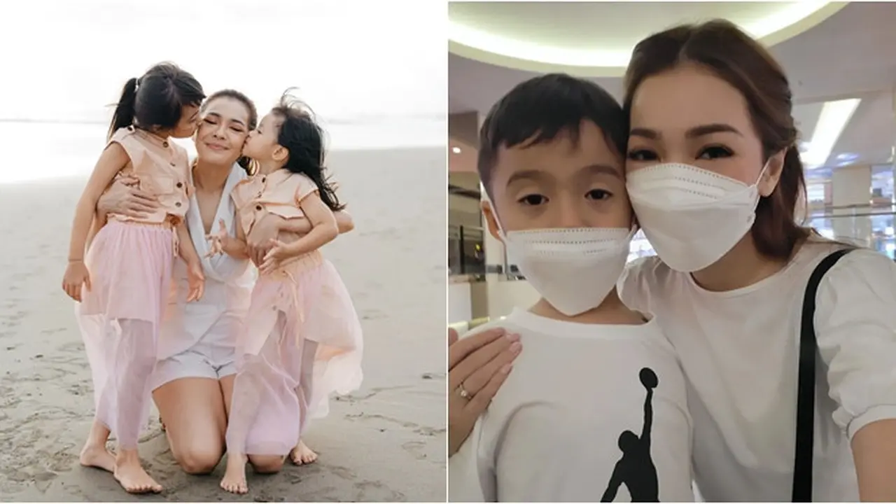 Jadi Ibu Tiga Anak, Ini 6 Potret Maya Septha Bersama Buah Hati