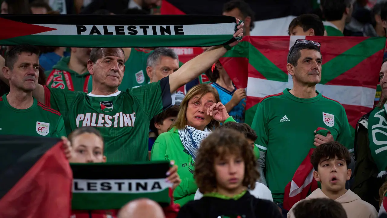 Solidaritas Palestina Menggema di Markas Athletic Bilbao