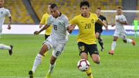 Timnas Malaysia menggulung Timor Leste 7-1 dalam leg pertama putaran pertama kualifikasi Piala Dunia 2022 di Stadion Nasional Bukit Jalil, Kuala Lumpur (7/6/2019). (Bola.com/Dok. FAM)