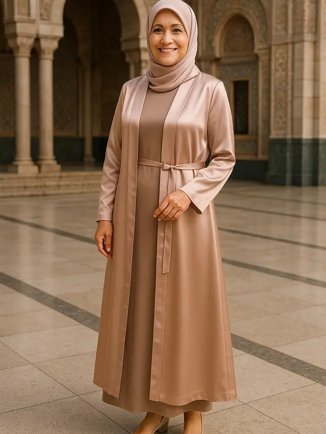 Cardigan Satin untuk Kondangan dan Acara Resmi Ibu-Ibu Usia 50 Tahunan