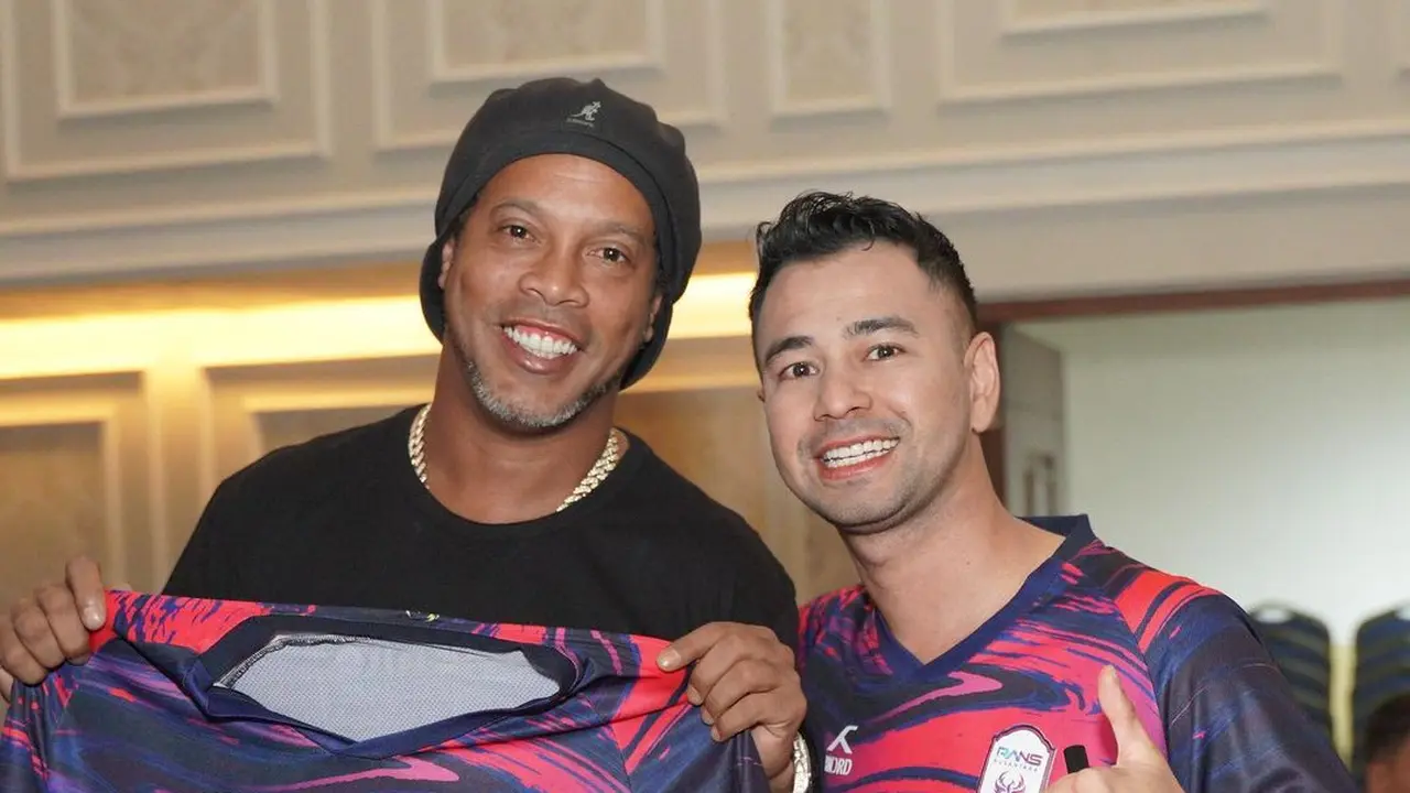 Raffi Ahmad dan Ronaldinho (Instagram/raffinagita1717)