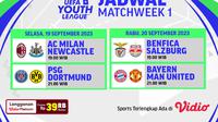 Link Live Streaming UEFA Youth League Week 1 di Vidio, 19&20 September 2023. (Sumber: dok. vidio.com)