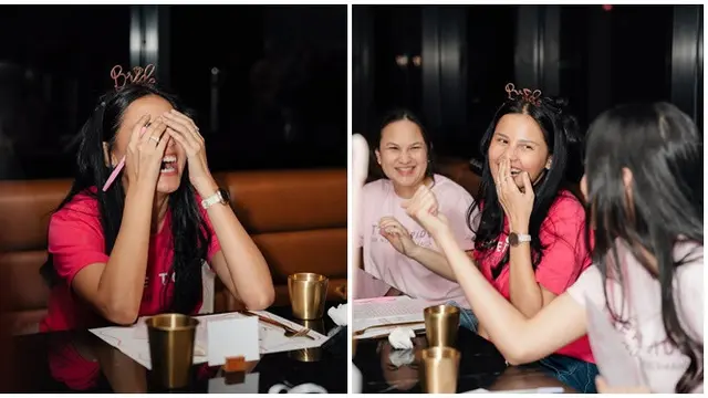 6 Potret Bridal Shower Yunita Siregar, Sahabat 'Hadirkan' Jin BTS