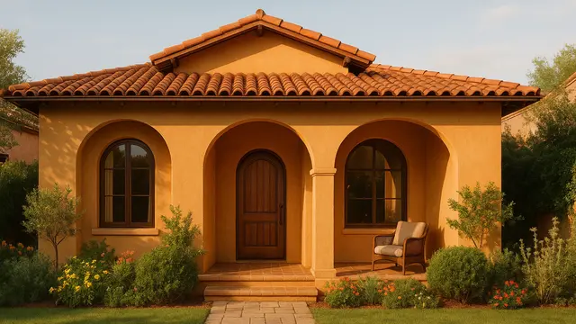 Model Rumah Type 36 Gaya Mediterania 1 Lantai