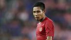 Meski bukan pemain paling senior, pelatih Shin Tae-yong nyatanya menunjuk Evan Dimas sebagai kapten untuk memimpin Timnas Indonesia di ajang Piala AFF 2020. Publik tentu menaruh harapan besar darinya untuk membawa piala pertama di pentas sepak bola Asia Tenggara tersebut. (Bola.com/M. Iqbal Ichsan)