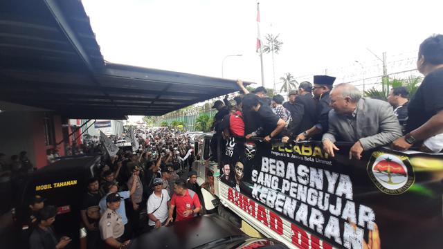Suasana Lapas Cipinang saat Ahmad Dhani bebas, Senin (30/12/2019)