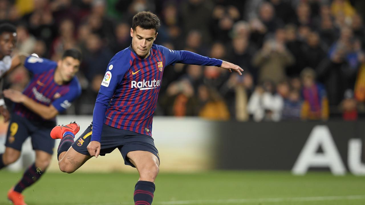 Pemain Barcelona Phillippe Coutinho