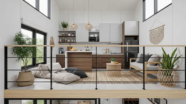 Balkon Dalam Ruangan di Atas Dapur