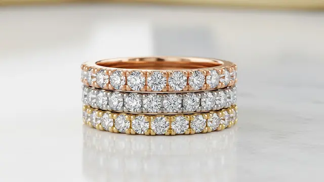 Model Cincin Emas Tiga Warna