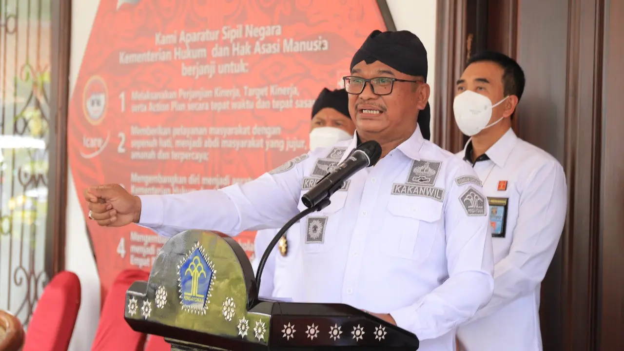 Kepala Kanwil Kemenkumham Jatim Krismono (Dian Kurniawan/Liputan6.com)