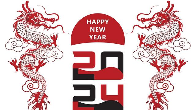 Ilustrasi Tahun Baru China, Imlek 2024