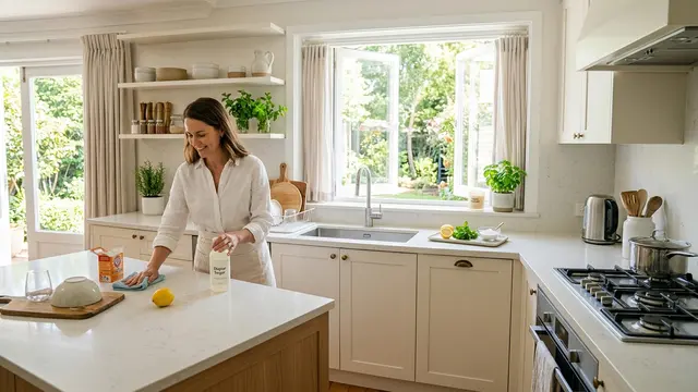 Cara Menghilangkan Bau Apek di Dapur (AI Generated)