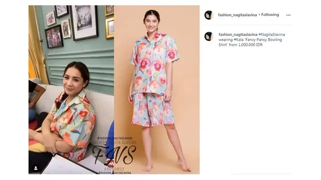 6 Gaya Nagita Slavina dengan Piyama Set, Ada yang Ditaksir Capai Puluhan Juta Rupiah