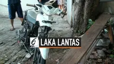 Gagal mendahului kendaraan di depannya seorang pengendara tewas tercebur ke dalam sebuah saluran air.