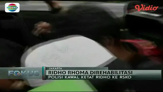 Pedangdut Ridho Rhoma jalani rehabilitasi di RS Ketergantungan Obat Cibubur, Jakarta Timur. 