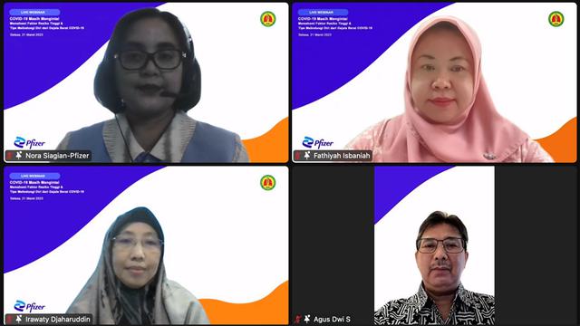 Webinar Pasien COVID-19 yang Berpotensi Mengalami Gejala Berat Kini Dapat Mengurangi Rawat Inap dan Risiko Kematian bersama Pfizer Indonesia dan PDPI