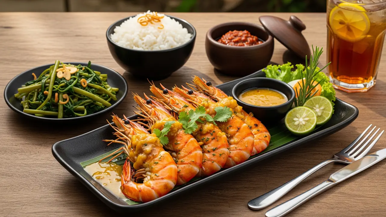Udang Bakar Saus Mentega (AI Generated)