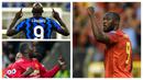 Striker Romelu Lukaku telah membukukan 300 gol. Debut golnya dimulai pada 28 Agustus 2009 saat Anderlecht mengalahkan Zulte Waregem di Liga Belgia. Bersama tim teranyarnya Inter Milan, Lukaku mencetak gol ke-300 ke gawang Lazio pada 14 Februari 2021 lalu. (Kolase Foto AFP)