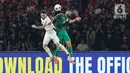 Memasuki babak kedua, laga kedua timnas kian memanas. Pada menit ke-57, Marselino Ferdinan menggandakan keunggulan timnas Indonesia atas Arab Saudi. (Liputan6.com/Herman Zakharia)
