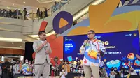 Menteri Pariwisata dan Ekonomi Kreatif Sandiaga Uno resmi menutup gelaran tahunan Pameran Apresiasi Kreasi Indonesia (AKI) 2022, di AEON Mall Kabupaten Tangerang, Minggu malam (9/10/2022).
