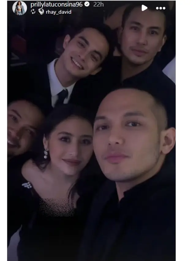 6 Gaya Prilly Latuconsina Pakai Dress Hitam di Resepsi Luna-Maxime, Gandeng Kekasih