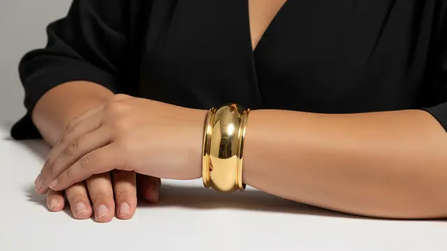 Model Gelang Emas Klasik untuk Tangan Besar/Ilustrasi Gemini AI