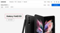 Samsung hapus huruf Z di Galazy Z Fold 3 dan Galaxy Z Flip 3 5G di sejumlah websitenya di pasar Eropa (Foto: Gizchina)