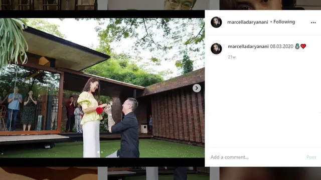 6 Potret Marcella Daryanani 'Anak Langit' dengan Calon Suami yang Jarang Tersorot