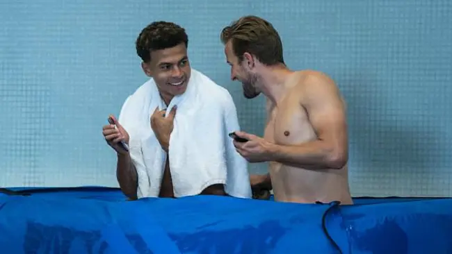 Dele Alli dan Harry Kane (sumber: The FA via Daily Mail)