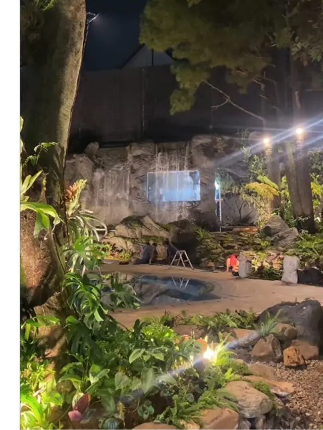 6 Potret Taman Rainforest di Rumah Raffi Ahmad, Ada Air Terjun Mengalir