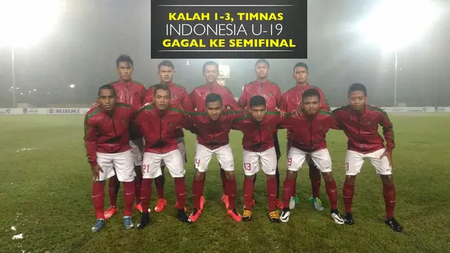 Video Timnas Indonesia U-19 menelan kekalahan 1-3 dari Australia U-19 di Piala AFF 2016.