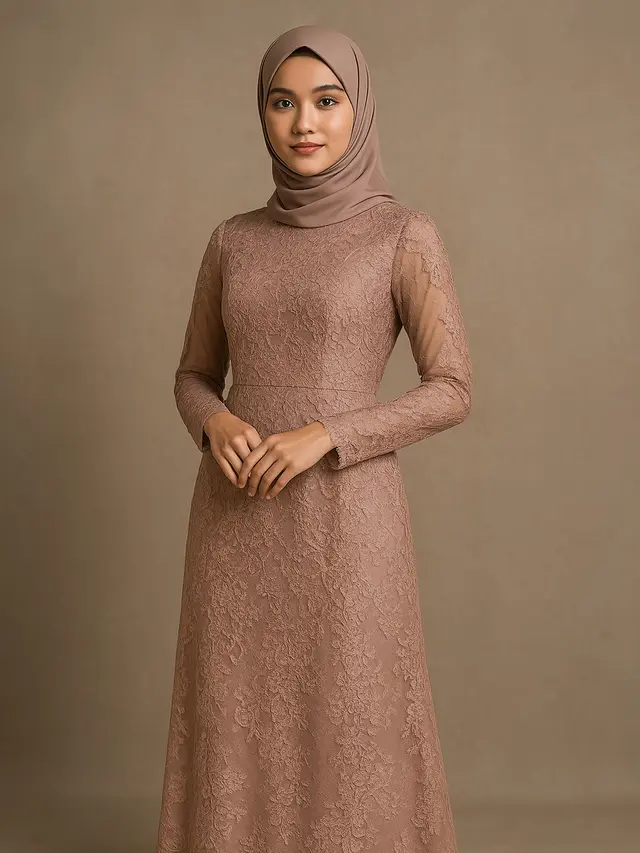 20 Model Baju Pesta Simple Elegan dengan Hijab Terbaru 2025, Tampil Anggun Tanpa Berlebihan