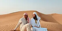 Felicya Angelista dan Caesar Hito liburan ke Dubai. Sejumlah momen selama berada di Uni Emirat Arab dibagikan di medsos dan disambut hangat netizen. (Foto: Dok. Instagram @hitocaesar)