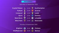 Jadwal pekan pertama Premier League 2020/2021. (Dok. Premier League)