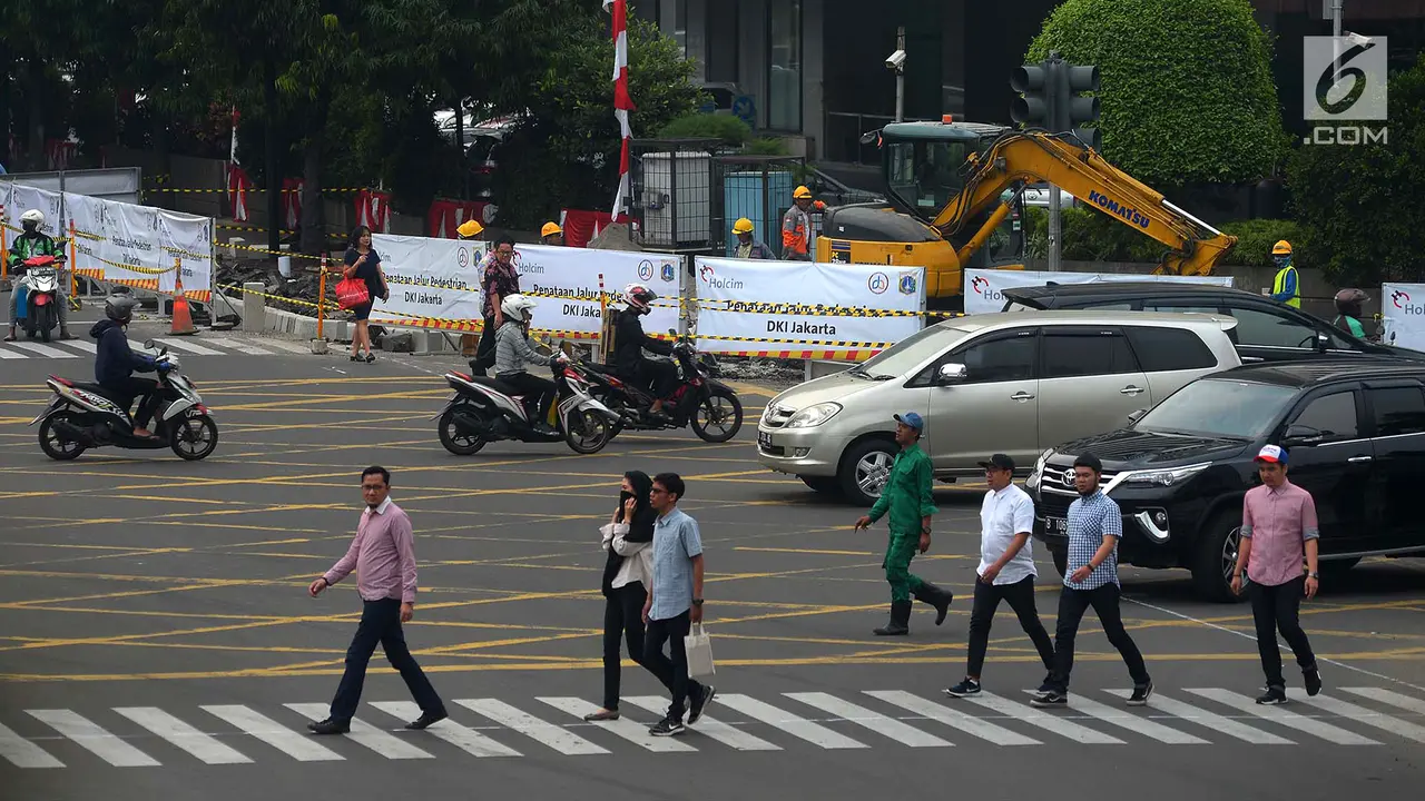 Sambut Asian Games, Jalur Khusus Pejalan Kaki Diperlebar