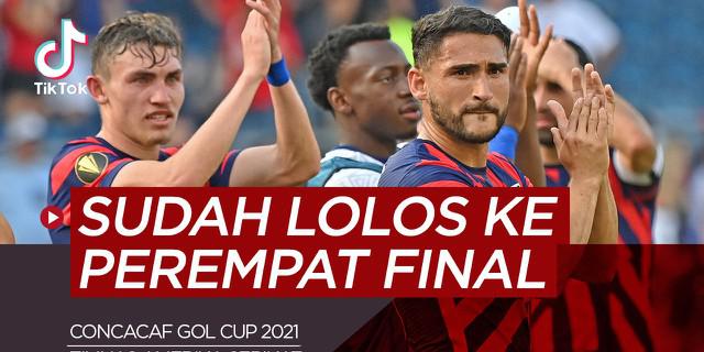 VIDEO TikTok Bola.com: Termasuk Amerika Serikat, Berikut Tim yang Lolos ke 8 Besar Concacaf Gold Cup 2021