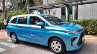 Bluebird mengumumkan penggantian armada taksi menggunakan Toyota Transmover berbasis Avanza terbaru. (Amira Fatimatuz Zahra/Liputan6.com)