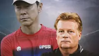 Ilustrasi - Shin Tae-yong dan Mark Wotte (Bola.com/Adreanus Titus)