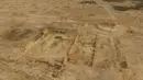 Pantauan udara dari kota bersejarah Palmyra di Homs Governorate, Suriah, 28 Maret 2016. Dikabarkan pula bahwa pedesaan sekitar Palmyra telah menjadi rumah bagi milisi bersenjata anti pemerintah. (REUTERS / Rossiya 24)