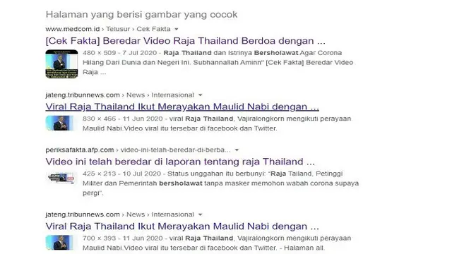 Gambar Tangkapan Layar Penelusuran Foto dengan Google Reverse Image