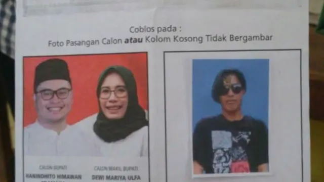 10 Potret Kocak Surat Suara Pilkada Dicoret Tangan Usil Pemilih