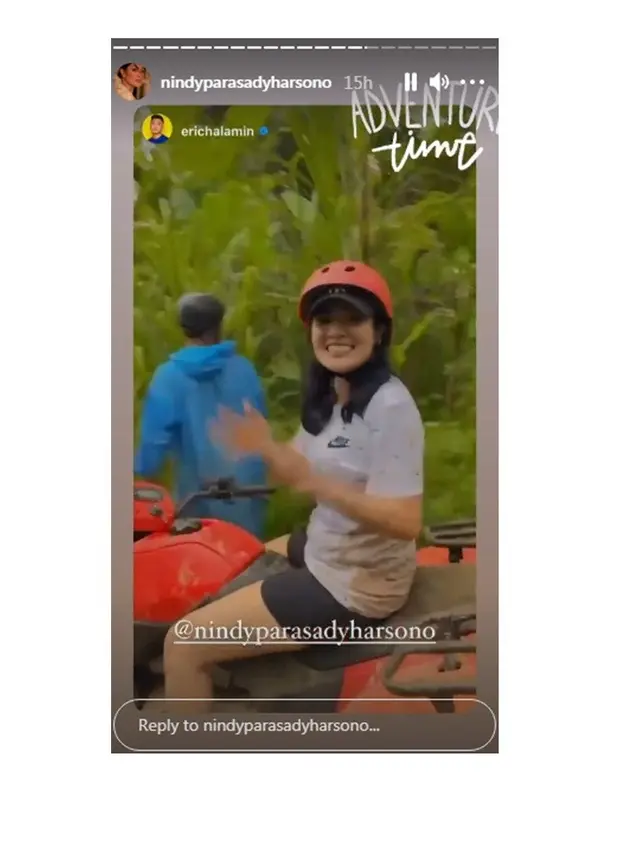 7 Potret Liburan Nindy Ayunda di Bali, Luangkan Waktu untuk Olahraga