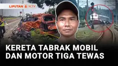 Ada tiga orang yang meninggal dunia dan empat lainnya terluka, setelah KA Bangunkarta menabrak mobil dan dua motor di pelintasan Prambanan, Kabupaten Sleman, DIY.