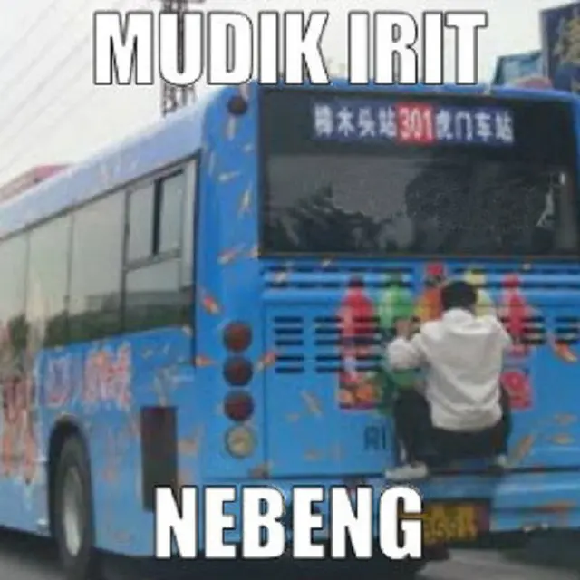 Meme mudik lebaran