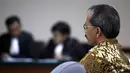 Heru Sulaksono yang di tahan di Rutan Guntur ini dijerat dengan pasal pencucian uang, Jakarta, Senin (8/9/14). (Liputan6.com/Panji Diksana)