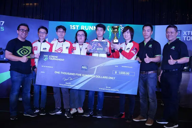 TEAMnxl>, wakil Indonesia yang berhasil juara 2 di kategori  CS:GO pada turnamen GEXT 2017 SEA Finals. (Doc: Nvidia)